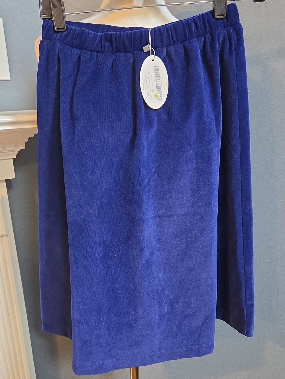 Frenchi Girls Royal Blue Midi A-Line Skirt- Size 12 NWT